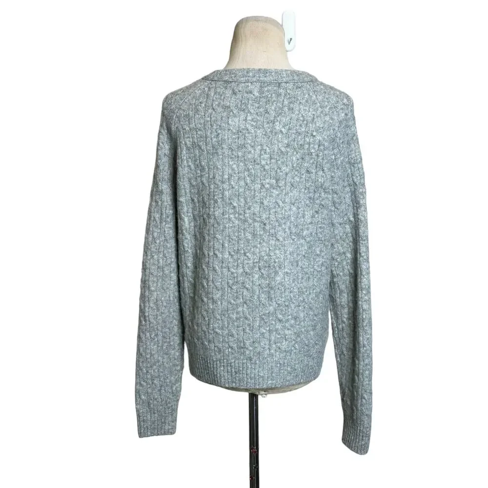 J. Crew gray crew neck sweater size S